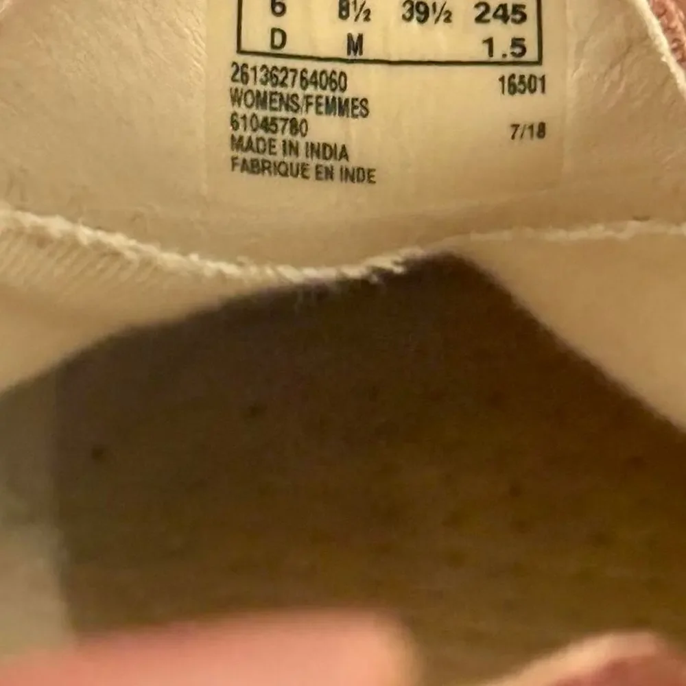 Clarks edenvale page dark tan leather chelsea ankle booties size 8.5